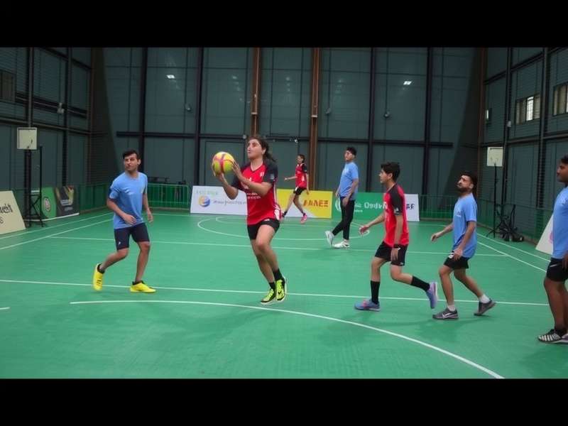 Player development chart showing growth curves for different positions in Ahmedabad Handball Stars